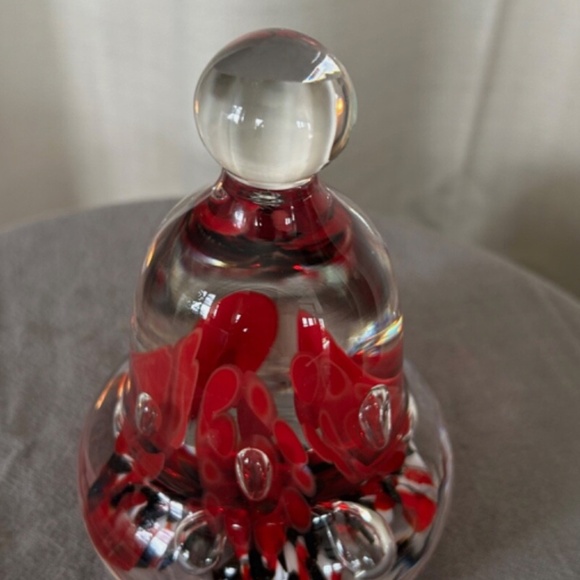 Joe Rice paperweight bell ruby red - Picture 5 of 8